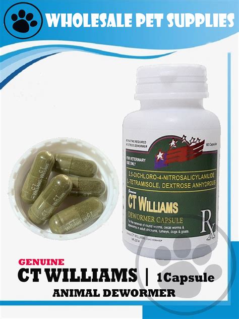 ct williams dewormer|CT WILLIAMS Animal Dewormer (1 Capsule) .